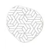 Design - Geometrie - Patroon Wandcirkel Organisch Forex 3mm klein 629 -3d