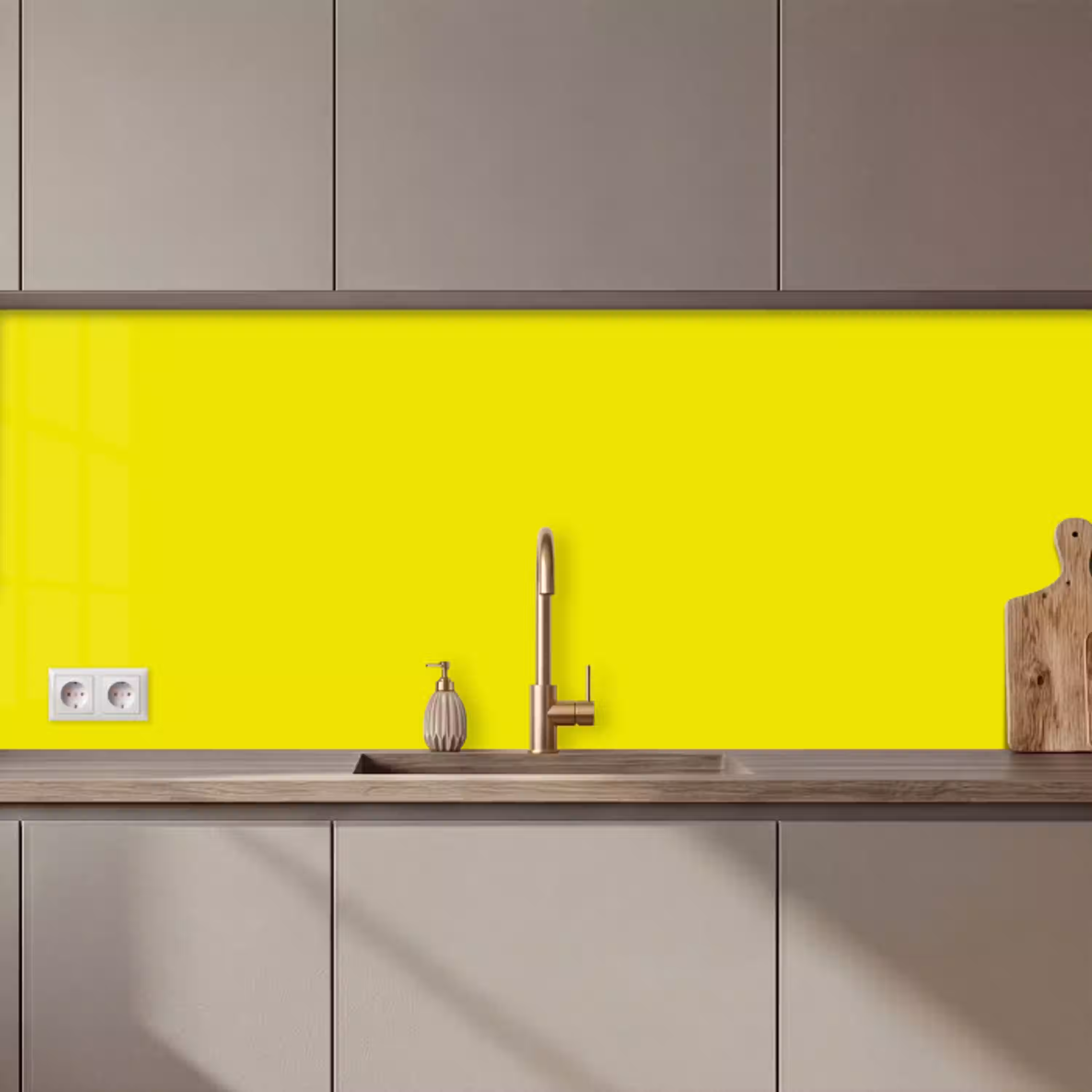 Bright - Canary - Geel keuken achterwand 2 middel 871 zz_3dshopping