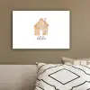 Oranje - Huisje - Quote - Hotel canvas 2cm klein -sfeer3