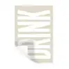 Japandi - Vintage - Japandi - Wit Muursticker klein -3d