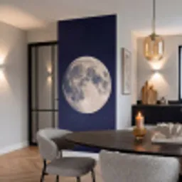 Ruimte - Maan - Kosmos Behang Vlies klein -sfeer3