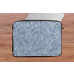 Abstract - Blauw - Bladeren laptophoes neopreen klein -tafel