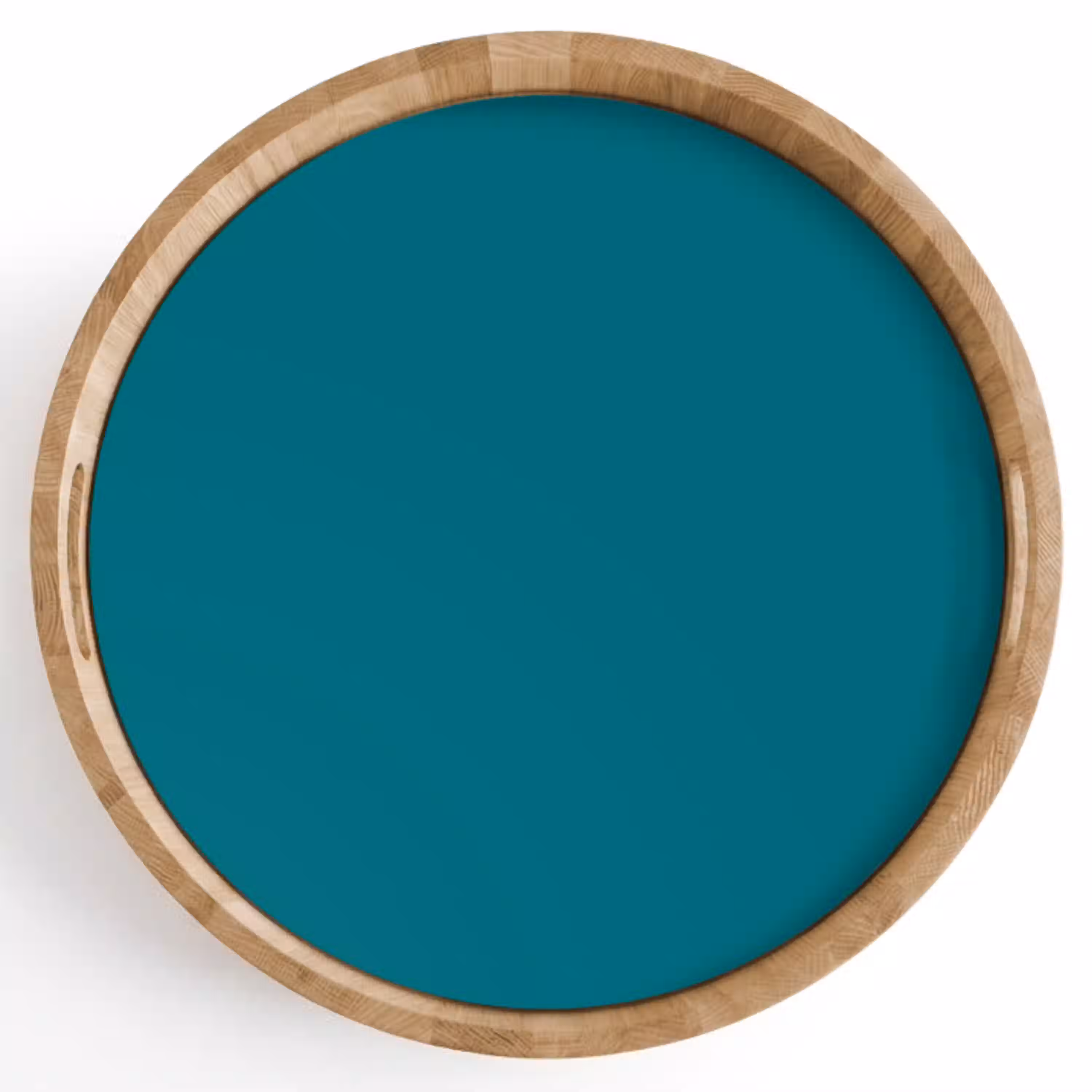 Tropical - Peacock - Blauw Dienblad Rond middel 914 -z3d_shopping