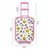 Smiley - Hartje - Ster Kinderkoffer - Roze klein -productfoto_formaten