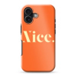 Oranje - Gebroken wit - Nice Toughcase MagSafe Apple iPhone 17 klein -3d
