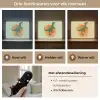 Dinosaurus - Groen - Planten - Cirkel Light Box met batterij (Wandlamp kind) middel -USP_lichtkleurNL