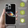 Planeet - Cirkel - Kleurrijk Hoesje iPhone 16 Pro Max met koord klein -sfeer2_NL