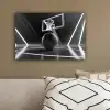 Basketbal - Basketbalveld - Lichtlijnen canvas 2cm klein -sfeer3