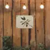 Tak - Groene Bladeren - Vruchten tuinposter los doek klein -sfeer1