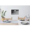 Basketbalpaal - Landschap - Zand - Wit Muursticker klein -eettafel