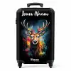 Hert met Gewei Tussen Graffiti Spray NBS - Handbagage koffer - Kinderen Unisex middel -productfoto_recht