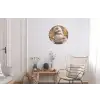 Kerst - Gnome - Bord - Kleurrijk Wandcirkel aluminium klein -woonkamer