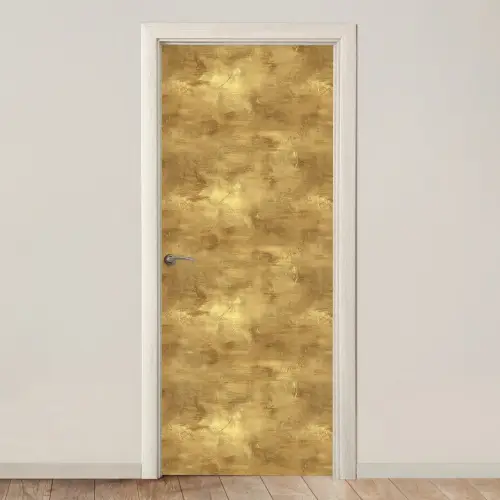 Industrieel - Textuur - Goud deurposter klein 289 -3d_beige