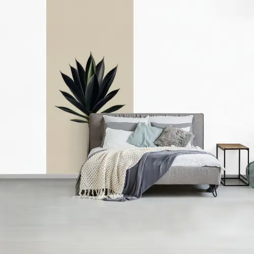 Agaveplant - Symmetrisch - Groen fotobehang vinyl groot -slaapkamer