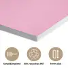 Toedeloe - Roze - Minimalistisch PET vilt klein -closeup_DE