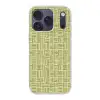 Vlecht - Patroon - Groen Telefoonhoesje iPhone 17 Pro klein 878 -3d