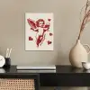 Cupido - Hartjes - Rood - Klassiek poster papier klein -sfeer1