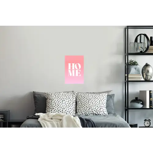 Home - Letters - Groot - Roze Muursticker klein -slaapkamer