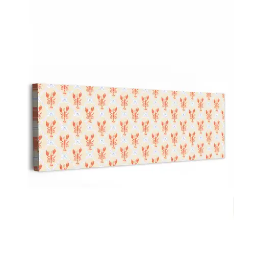 Zee - Kreeft  - Blauw - Geel - Oranje canvas 2cm klein 828 -z3d