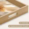 Close up - Pioenroos - Wit Dienblad Rechthoek middel -USP_HandgreepNL