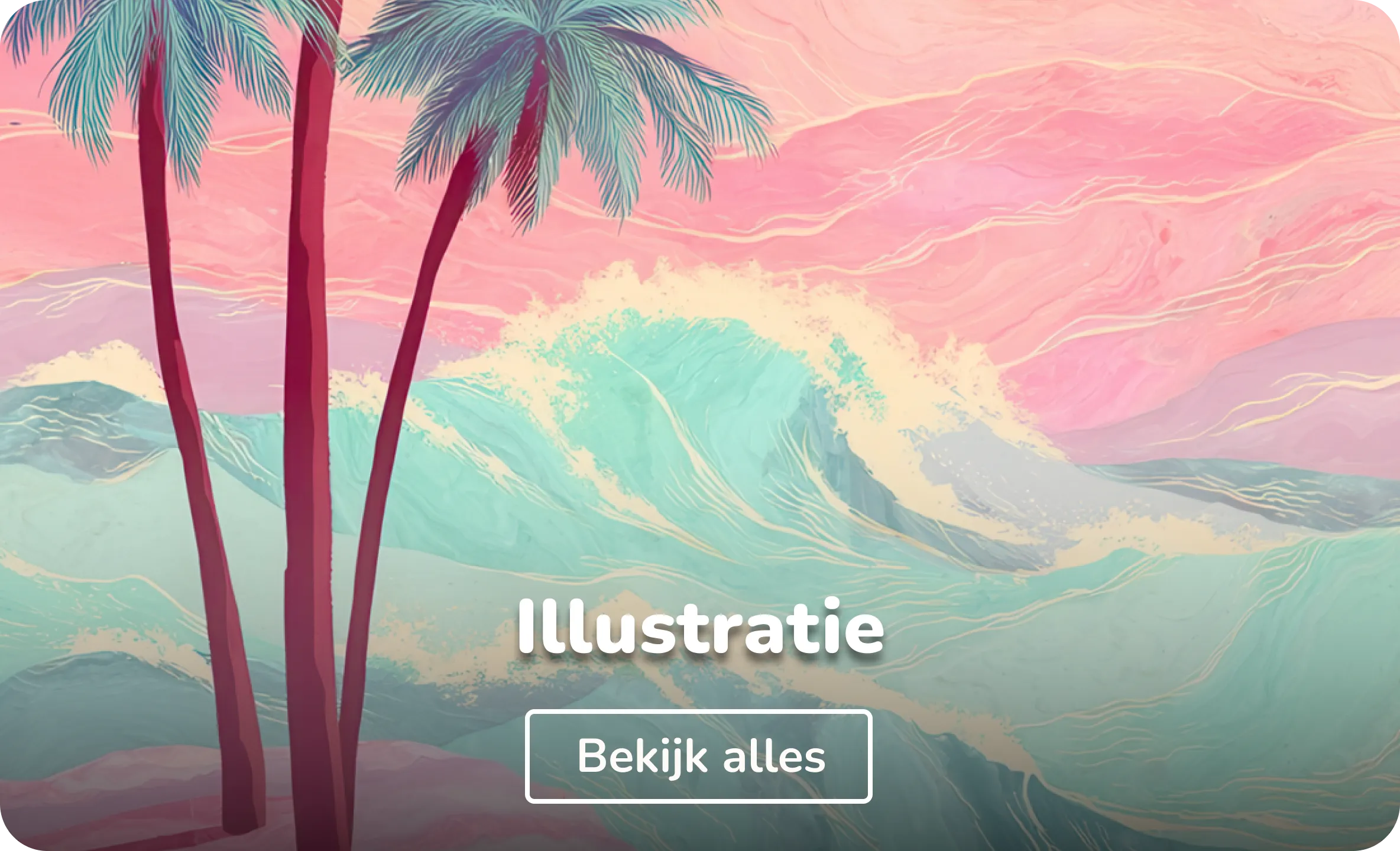 Wandkleed illustraties