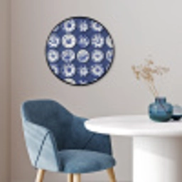 Borden - Floraal - Blauw Fotolijst rond zonder passe partout klein 856 -sfeer2