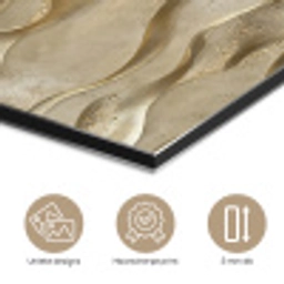 Golven - Patroon - Goud aluminium wit klein 46 -closeup_NL