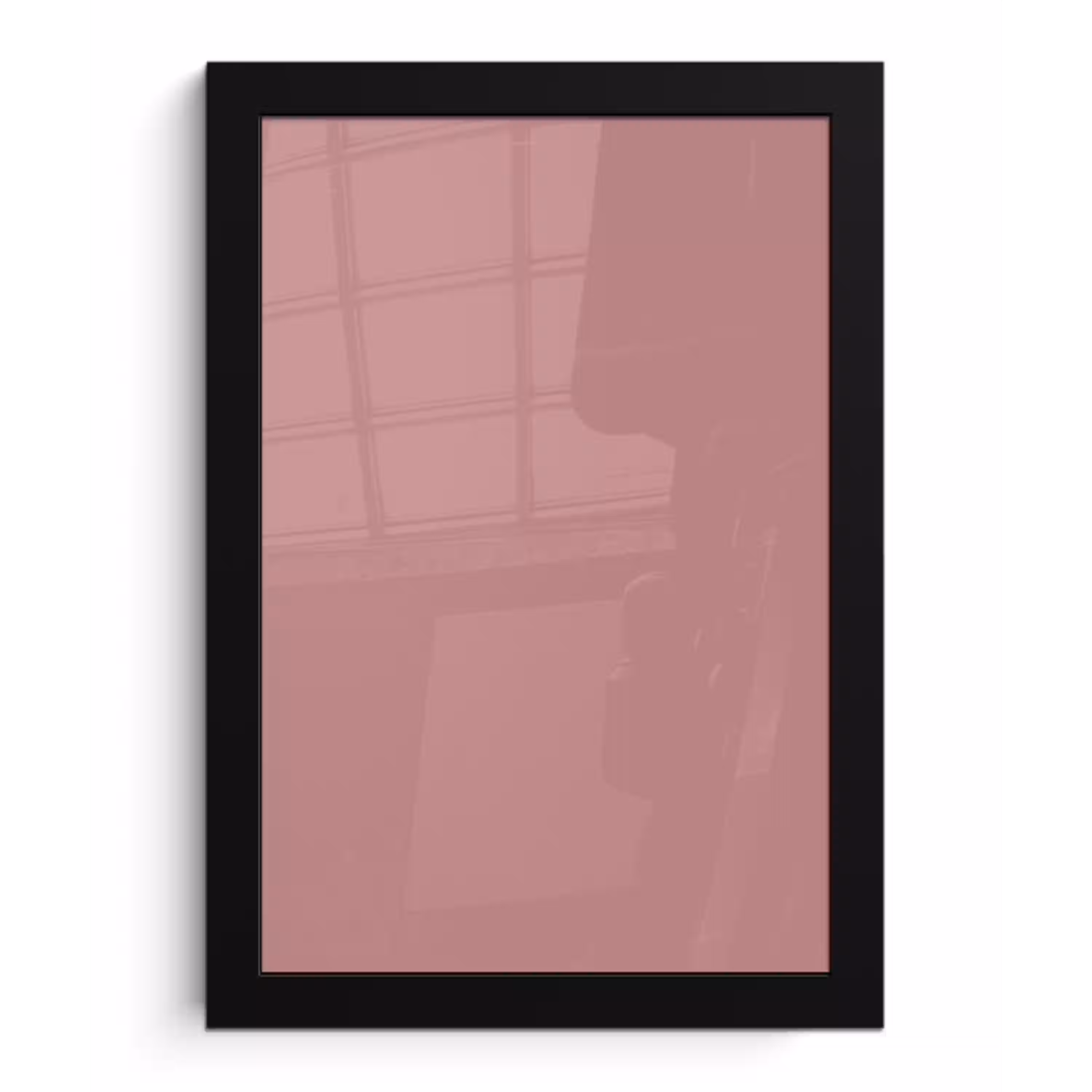 Dusty - Rose - Roze fotolijst zwart zonder passe partout klein 224 -3d