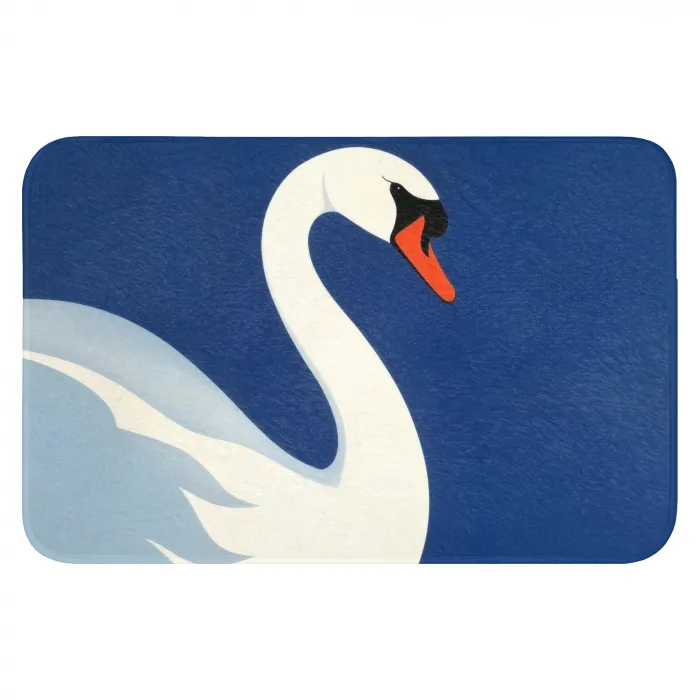 Zwaan - Wit - Snavel - Illustratie WCmat klein -3d