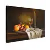 Fruit -  Stilleven - Wijn - Kaars canvas 2cm klein -z3d