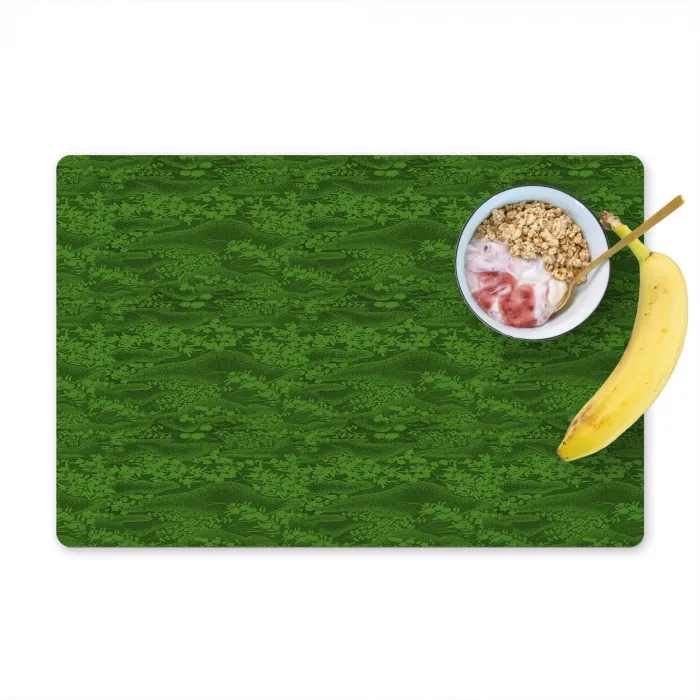 Struiken - Groen - Landschap Placemat vinyl groot 368 -zzzproduct_Kitchenyeah-website