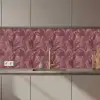 Bladeren - Patroon - Paars keuken achterwand 2 middel 871 zz_3dshopping
