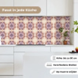 Klassiek - Patroon - Paars keuken achterwand 2 middel 871 -sfeer4_DE