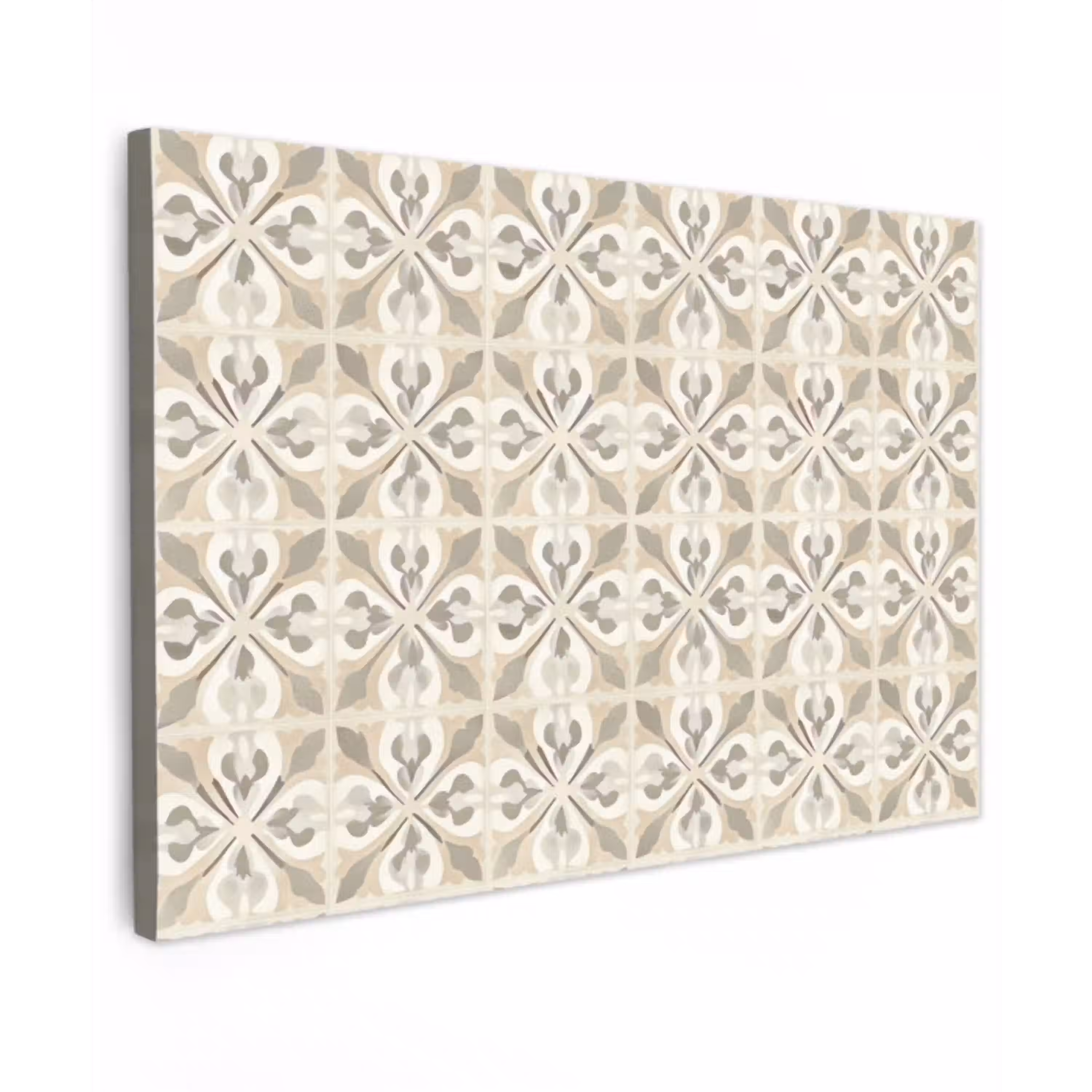 Tegel - Motief - Beige Tuinposter op houten frame 2 cm dik klein 845 -3d