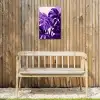 Bladeren - Paars - Tropisch - Abstract Tuinposter op houten frame 2 cm dik klein -sfeer4