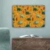 Dinosaurussen - Stekels - Herfstbladeren - Bruin canvas 2cm klein -sfeer4