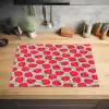 Appels - Rood - Stippen Inductie beschermer vinyl 3mm klein 276 -sfeer5