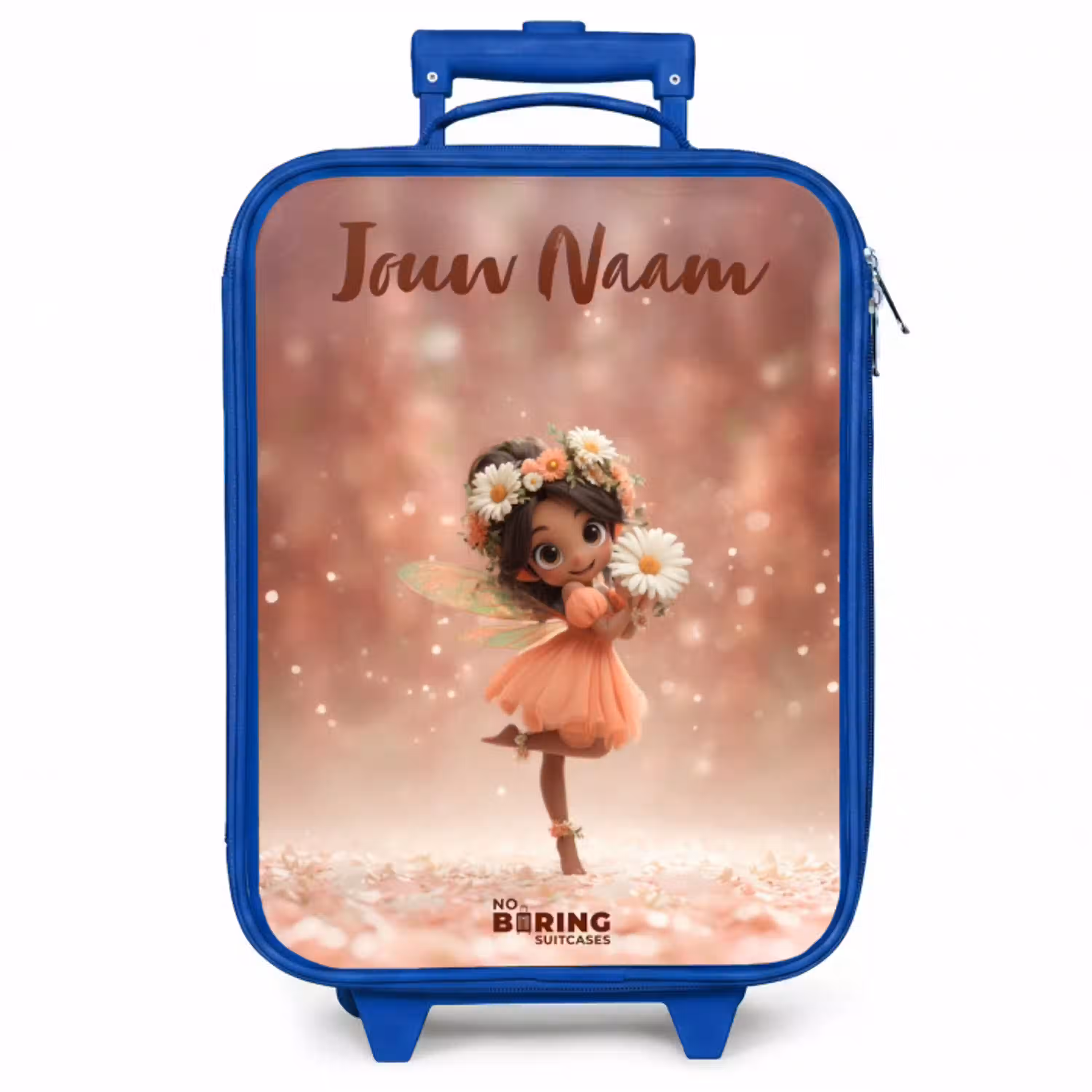 Fee met madeliefjes Kinderkoffer - Blauw klein -zzz_website3d