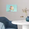 Slagroom - Taart - Blauw - Eten poster papier klein -sfeer3