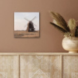 Windmolens - Landschap - Veld aluminium wit klein -sfeer4