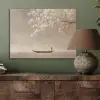 Bloesems - Wit - Boot - Minimalistisch PET vilt klein -sfeer2