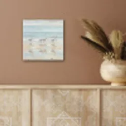 Vogels - Strand - Zee aluminium wit klein -sfeer4
