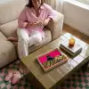 Kat - Baas - Roze - Tijgerprint Dienblad Rechthoek middel -sfeer3