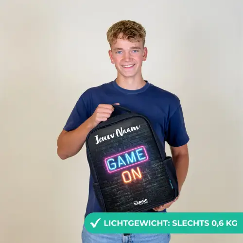 Game - Neon - Muur Rugzak - Zwart middel -sfeer7_NL