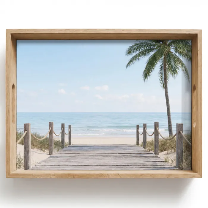Palmbomen - Pad - Horizon Dienblad Rechthoek middel -z3d_shopping