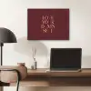 Love your damn self - Kleurrijk - Bordeaux PET vilt klein -sfeer5