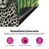 Panter - Zebrapatroon - Groen Inductie beschermer vinyl 3mm middel -zzzzzzz-lf-onderkant