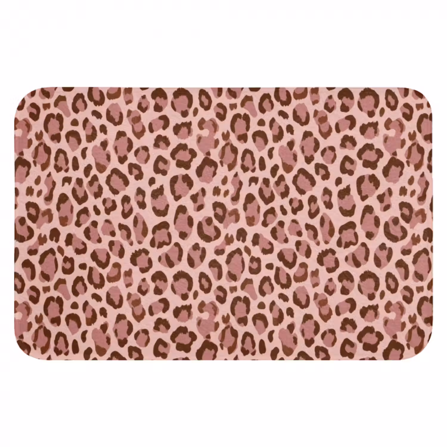 Badmat - Luipaard - Patroon - Roze