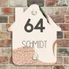 Abstract - Stippen - Modern Naambord Huisje klein -sfeer6