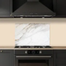 Marmer - Steen - Wit - Goud - Marmerlook - Steen - Luxe keuken achterwand spatscherm klein -sfeer1